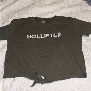 Hollister tied crop top